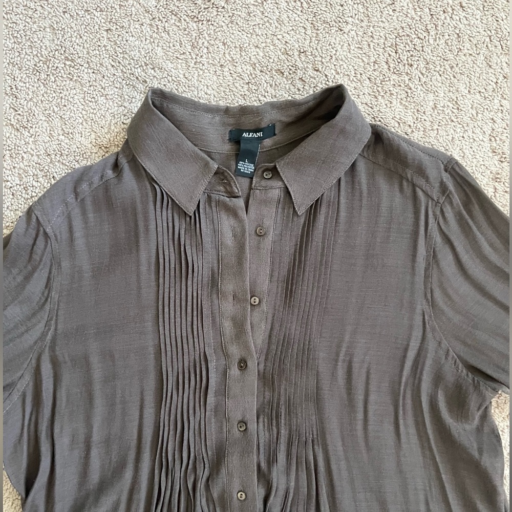 Alfani button down shirt tunic